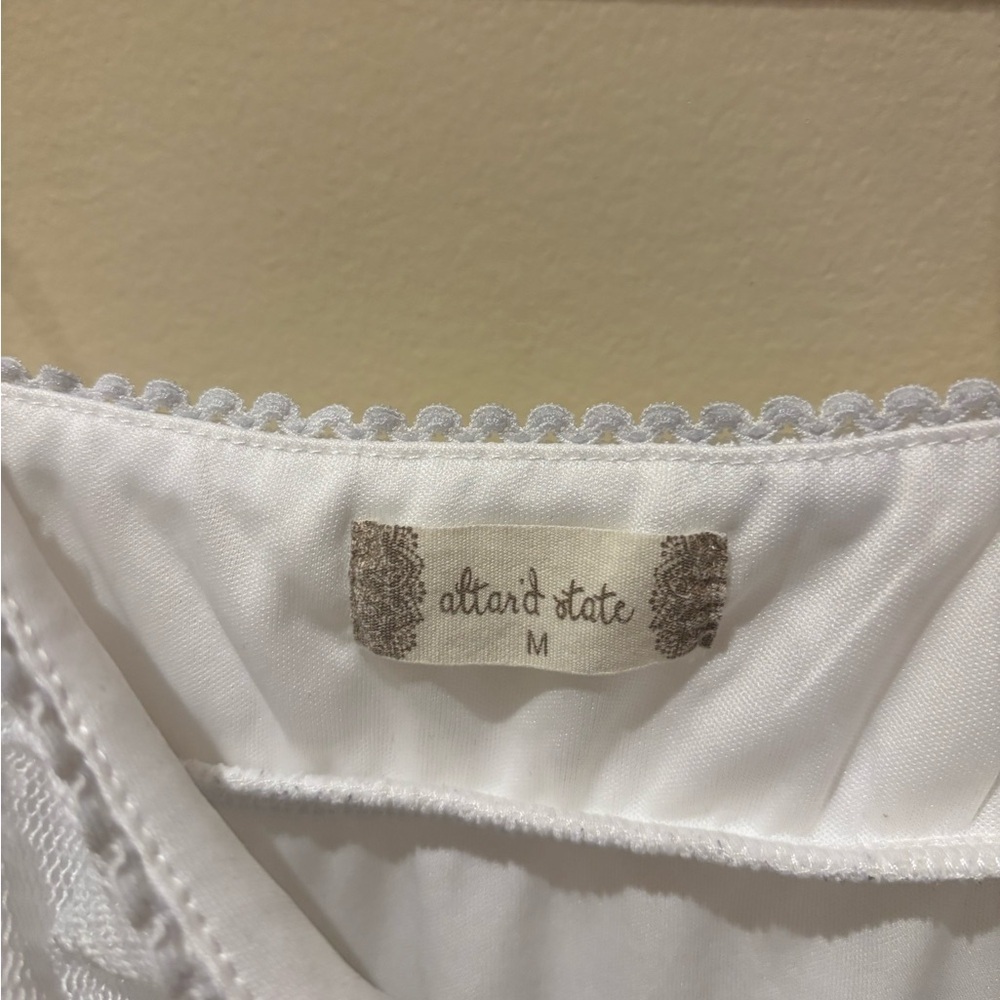 Altar'd State White Lace Trim Dress - Picture 3 of 3